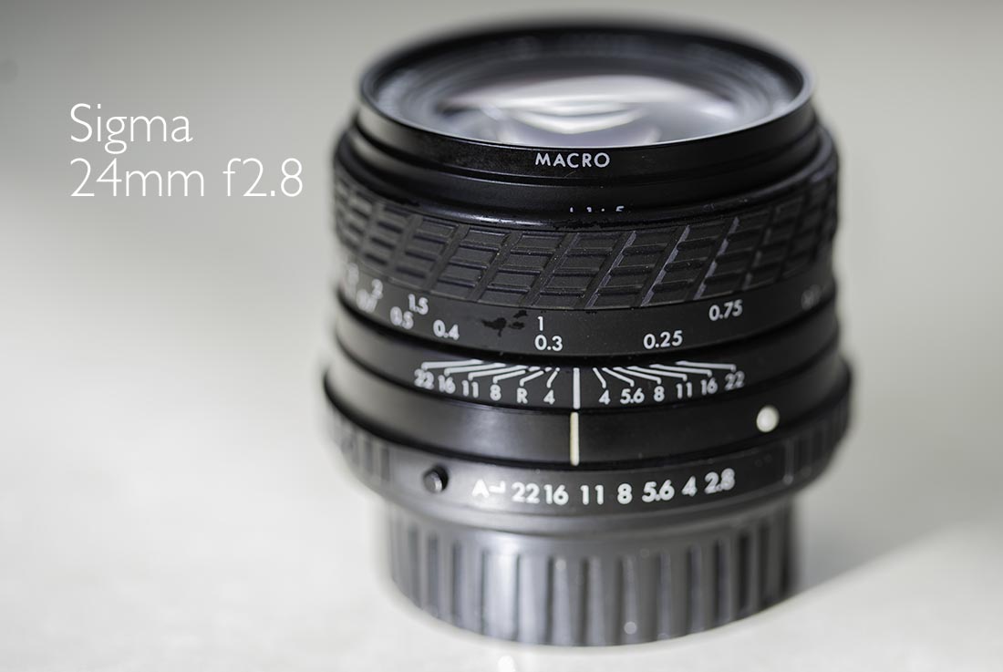 Sigma 24mm f2.8 Pentax K mount lens